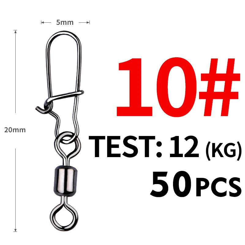 MEREDITH 50PCS Pin Bearing Rolling Swivels