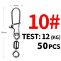 MEREDITH 50PCS Pin Bearing Rolling Swivels
