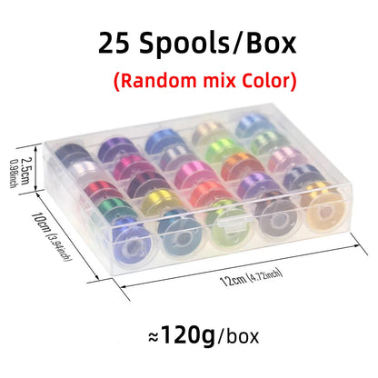 25 Colors Assorted 200D Fly Tying Thread