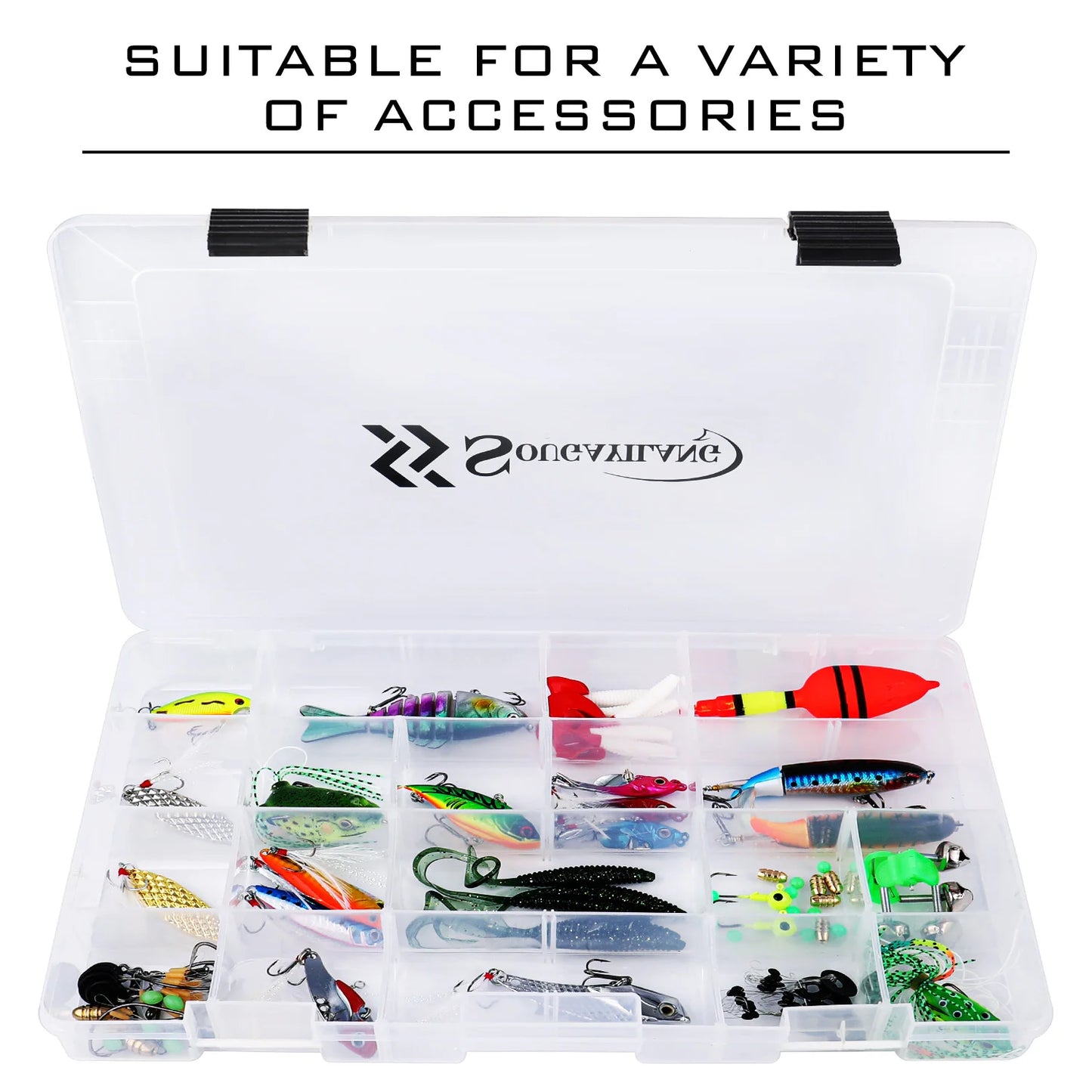 Souguayilang Clear Plastic Tackle Box