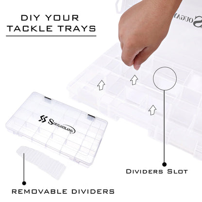 Souguayilang Clear Plastic Tackle Box