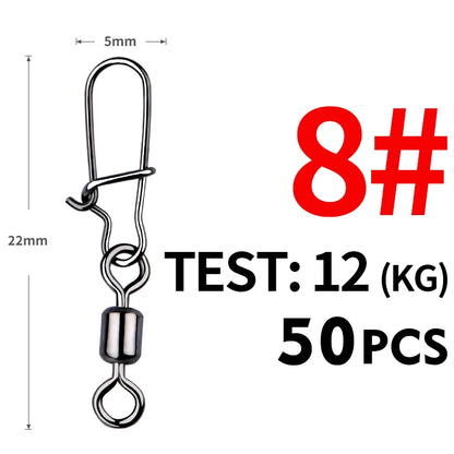 MEREDITH 50PCS Pin Bearing Rolling Swivels