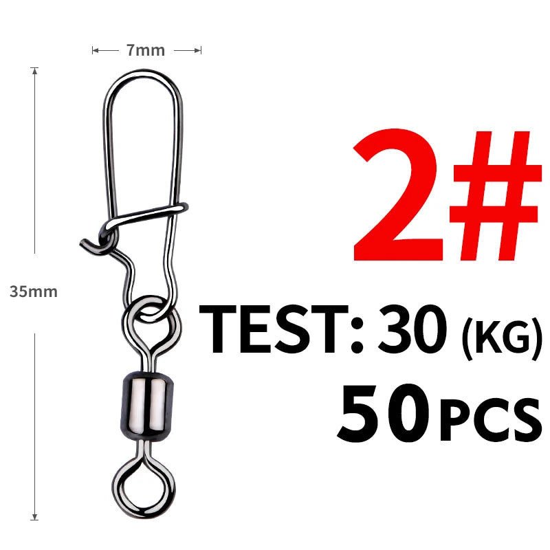 MEREDITH 50PCS Pin Bearing Rolling Swivels
