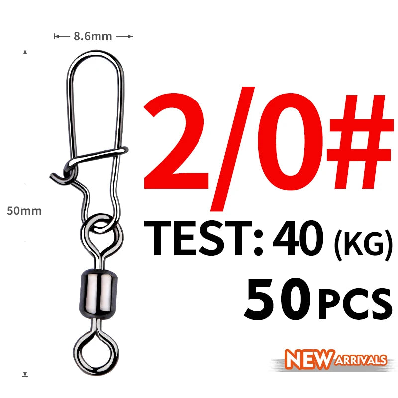 MEREDITH 50PCS Pin Bearing Rolling Swivels