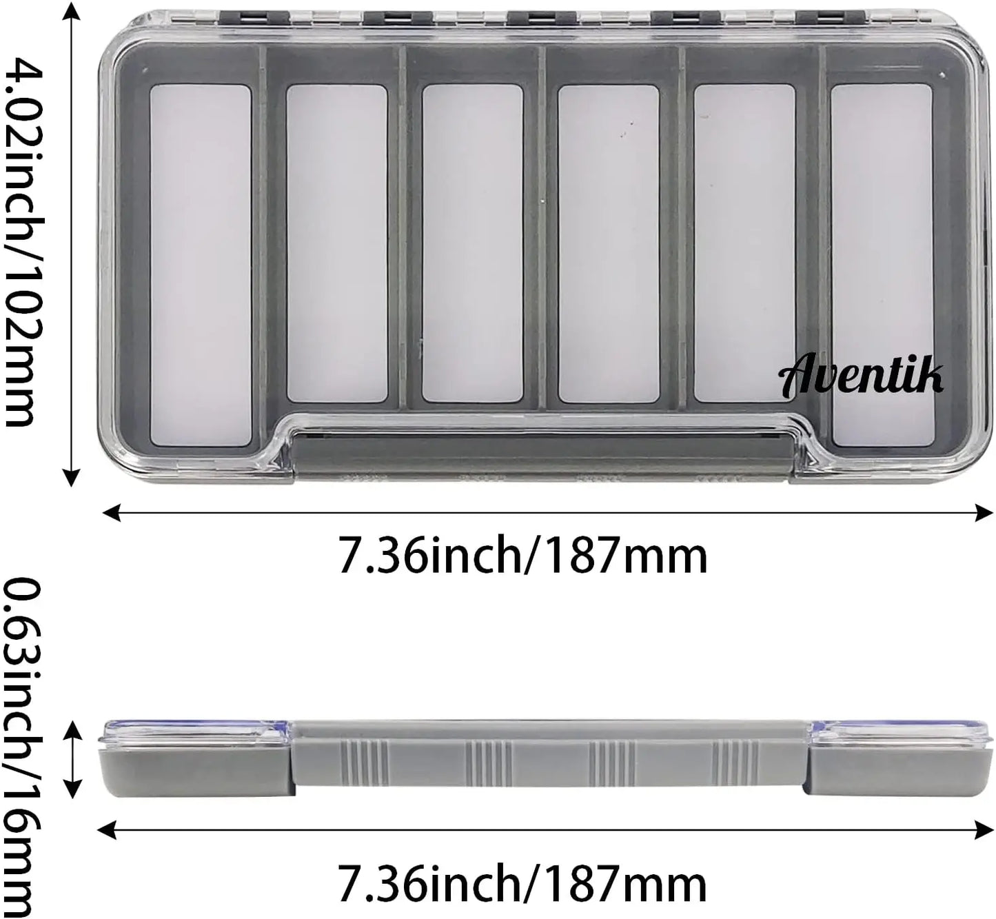 Aventik Waterproof Foam Fly Box