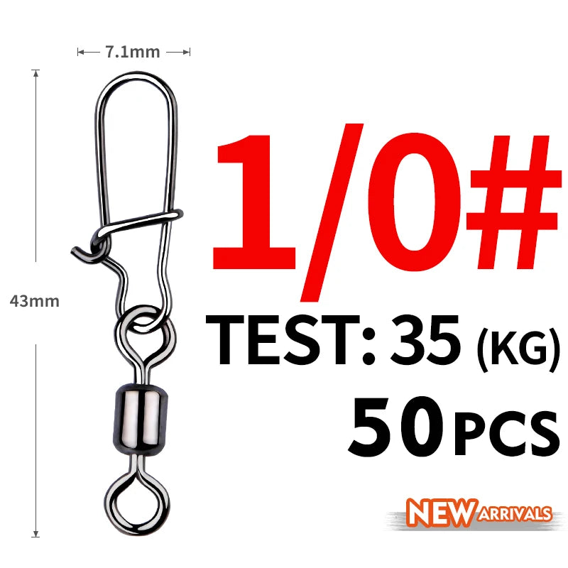 MEREDITH 50PCS Pin Bearing Rolling Swivels