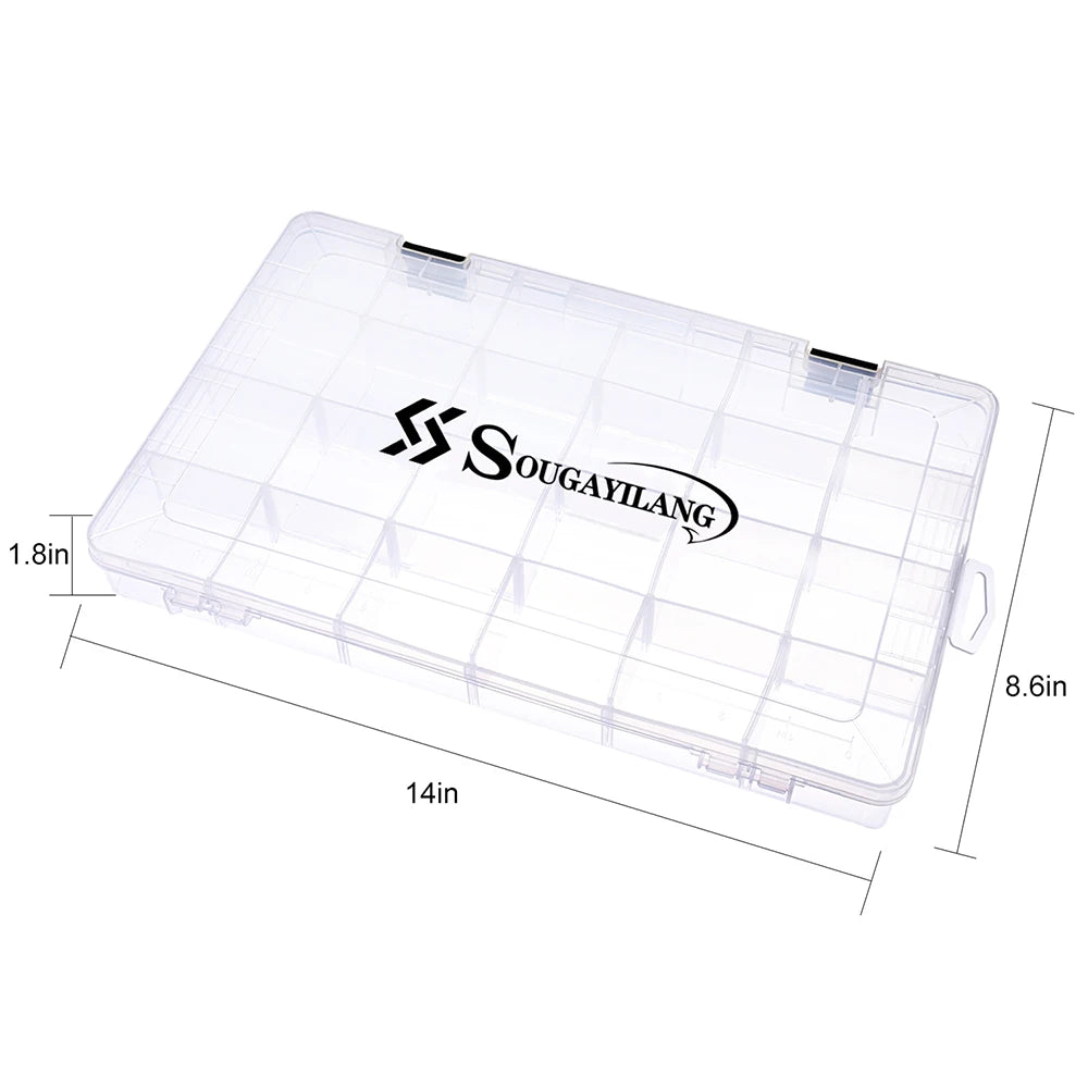 Souguayilang Clear Plastic Tackle Box