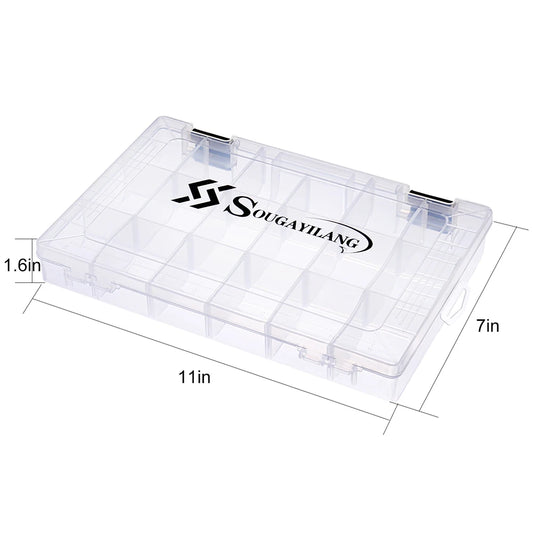 Souguayilang Clear Plastic Tackle Box