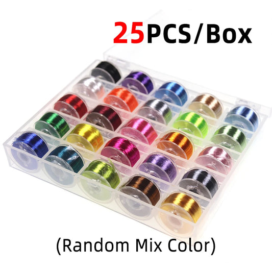 25 Colors Assorted 200D Fly Tying Thread