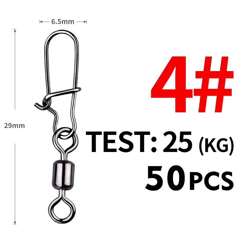 MEREDITH 50PCS Pin Bearing Rolling Swivels