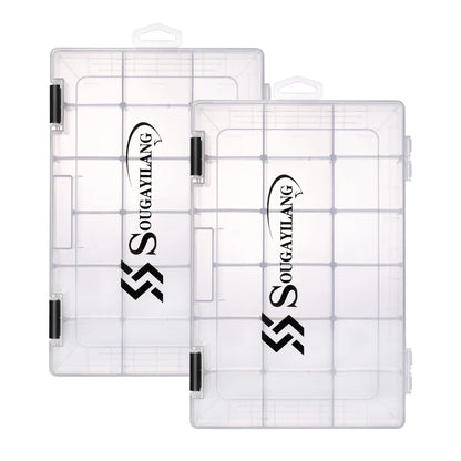 Souguayilang Clear Plastic Tackle Box