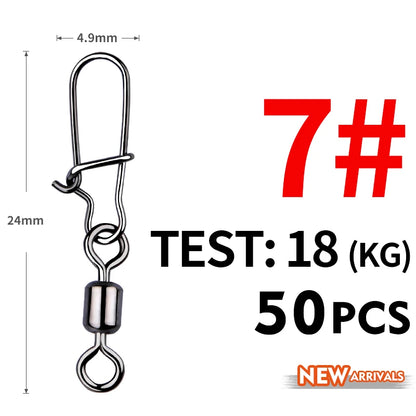 MEREDITH 50PCS Pin Bearing Rolling Swivels