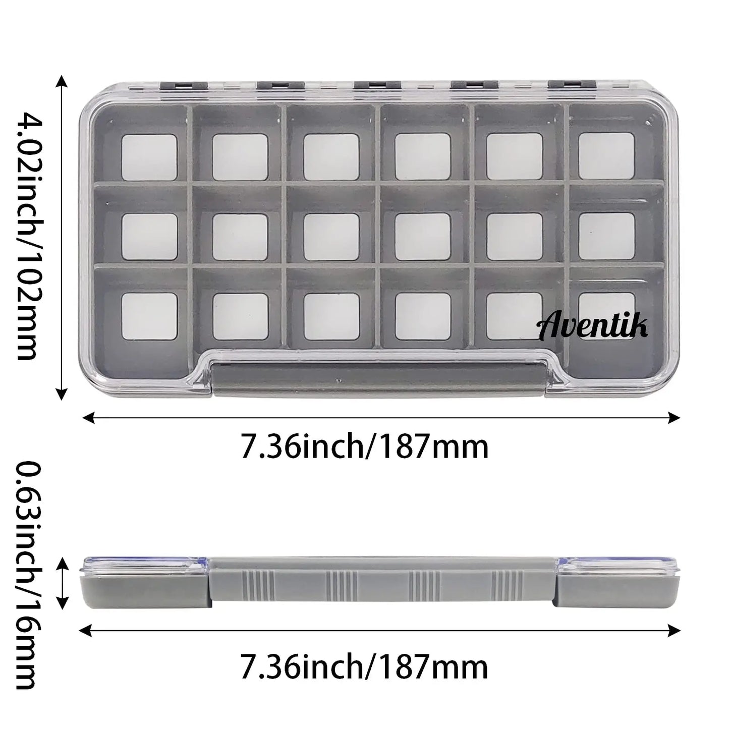 Aventik Waterproof Foam Fly Box